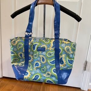 Blue Paisley Sachi Insulated Work / Lunch Tote Bag